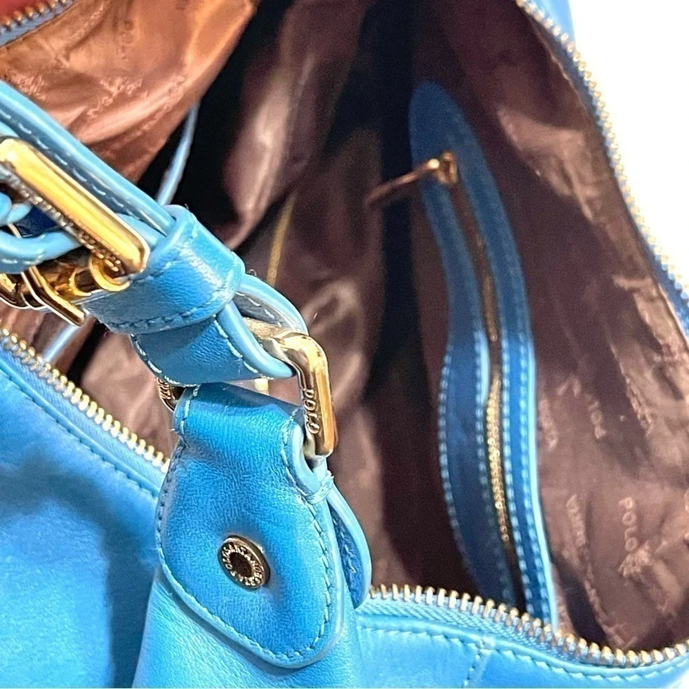 Polo Santa Roberta Woman Blue Hobo Shoulder Purse